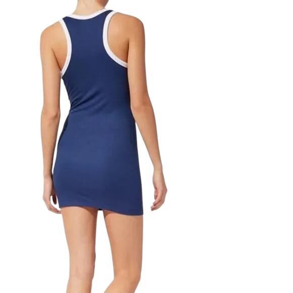 Solid & Striped The Blair Minidress‎ Women sz S Baby Rib Modal Dk Lapis Blue NWT - Picture 4 of 5